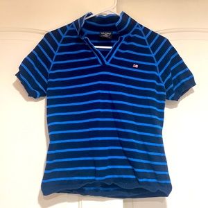 Women’s striped Ralph Lauren polo medium